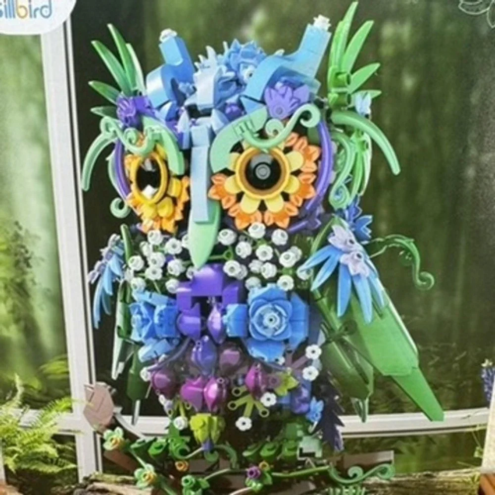 Sillbird Building Blocks Owl Flower Collection 1200 Pieces Bricks NEW